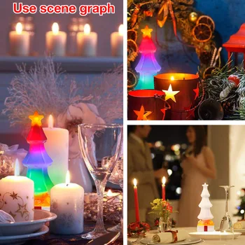 

3W Christmas Tree Salt Light Atmosphere Decorative Night Lights Colourful SMD 2835 New Year Wedding Decor Christmas Tree Lamp