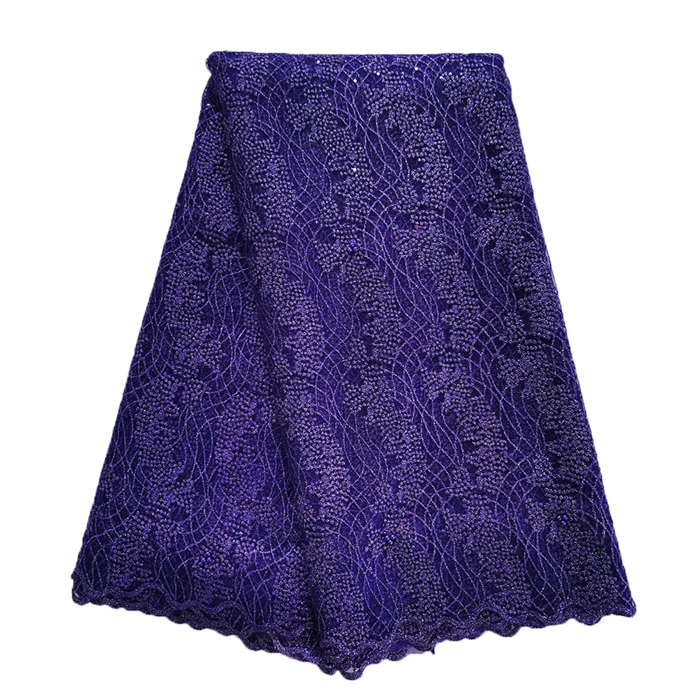 sequins african lace fabric  (19)