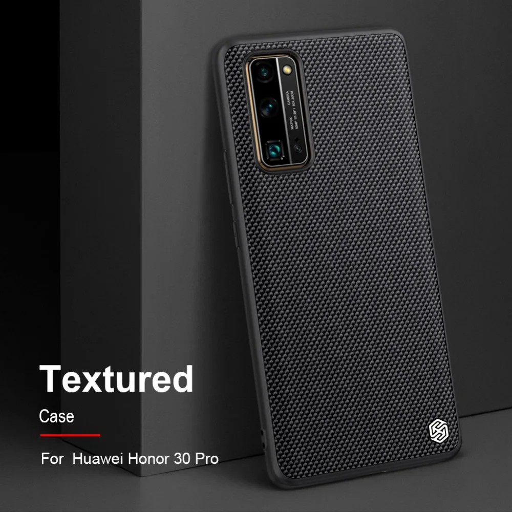 for Huawei Honor 30 Pro Case Nillkin Textured Nylon Ultra-Thin Back Cover Soft Edge Phone Case for Huawei Honor 30/30 Pro Case