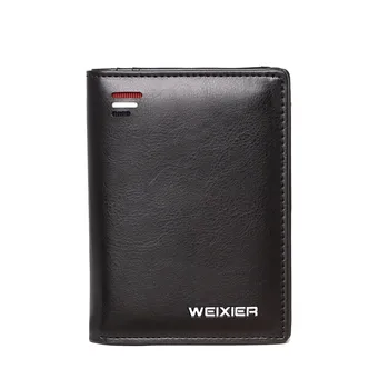 

Short Vintage Man Wallet Leather with Coin Pocket Zipper Men Purse Bag Card Holder Male Hasp Clutch Wallet Money#116