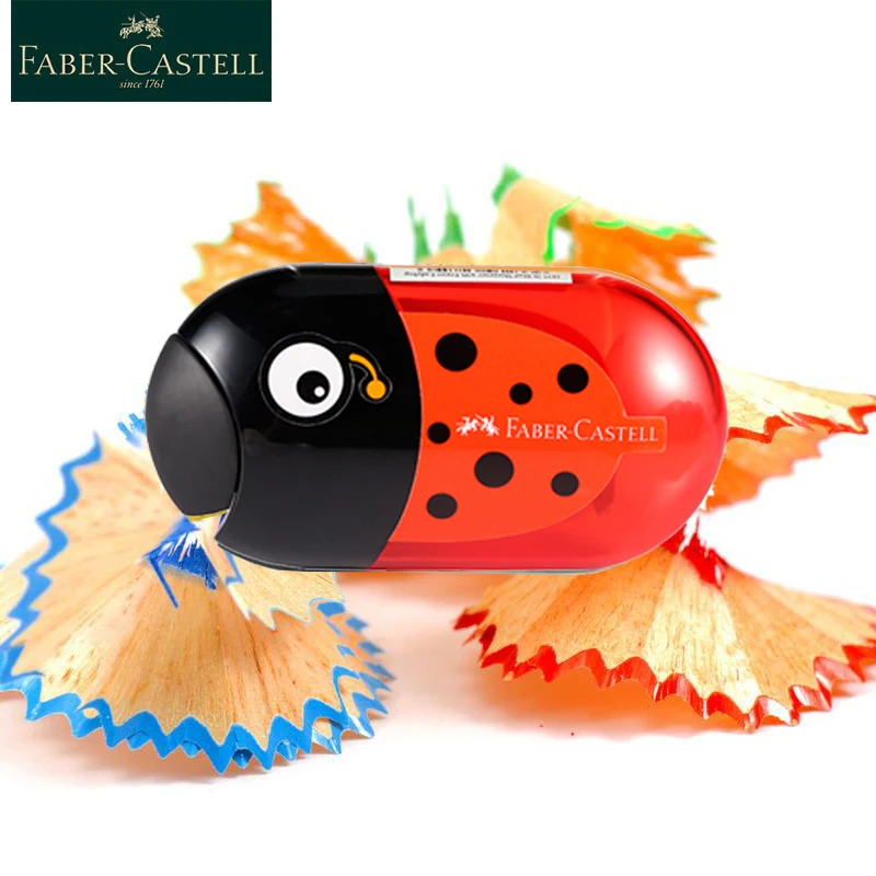 Faber Castell мультфильм точилка для карандашей Kawaii Творческий два отверстия точилка для карандашей школьные принадлежности милые канцелярские 1835