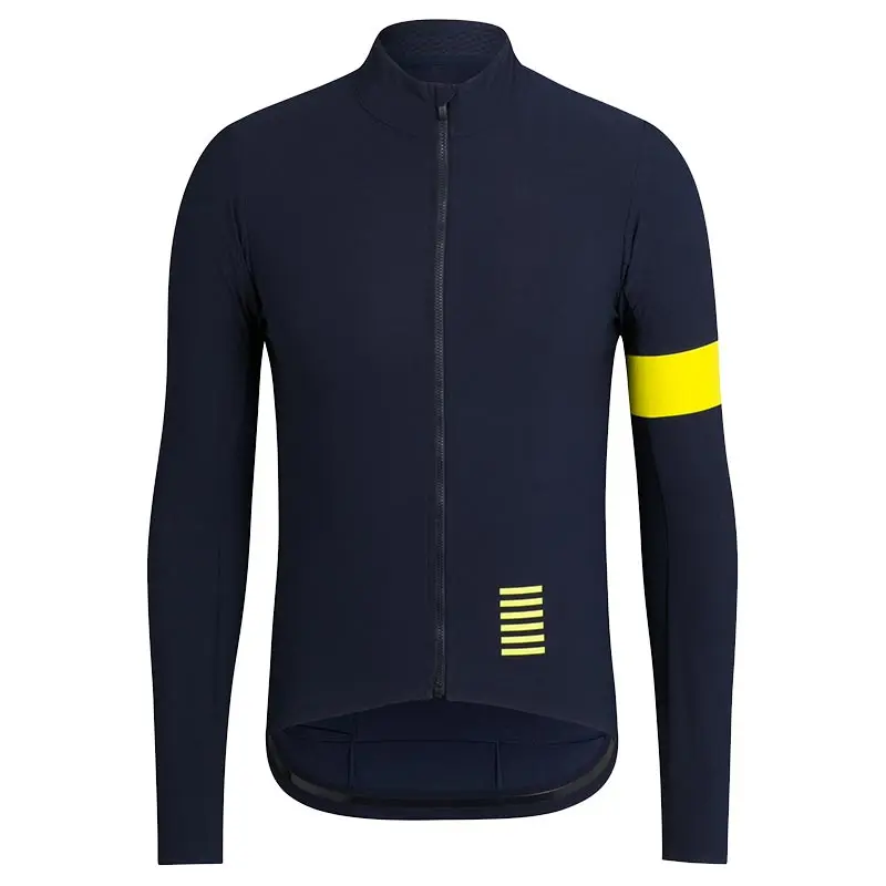 Pro Team High Quaility Cycling Jersey Top Winter Thermal Fleece Long Sleeve Racing Cycling Clothing Outdoor Sport Classic Stripe