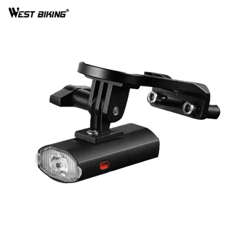 

WEST BIKING Bike Bicycle Light Waterproof Small Cycling USB Bicycle LED Light Front Flashlight With Bike Cycling Accessories
