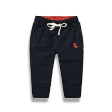 Весенняя детская одежда; повседневные спортивные брюки для мальчиков; детские брюки из чистого хлопка с рисунком динозавра