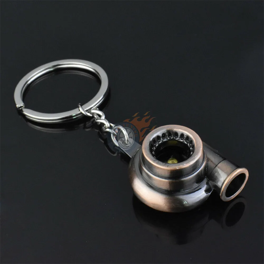 Universal Multi Color Racing Auto Part Model Keychain Zinc Alloy Car Keyring Ring Keyfob Creative Stainless Steel Accessories - Название цвета: RED PATINA