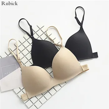

Seamless Bralette Wire Free Simple Bras For Women Ultra-thin Solid Push Up Bra Breathable Sexy Lingerie Underwear