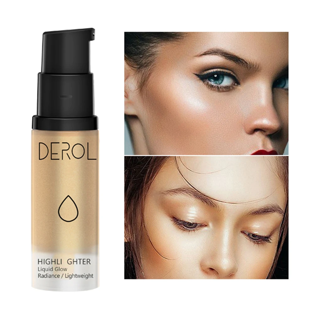 

Face Luminizer Bronzer Highlighter Liquid Setting Spray Brighten Glow Shimmer Rose Gold Illuminator Highlight Cosmetics TSLM1