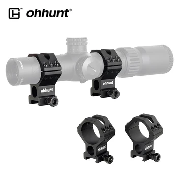 

ohhunt Optics 30mm 34mm 35mm Medium Profile Hunting Scope Mount Rings 21mm Picatinny Rail Mount 6 Pieces Bolts Per Ring