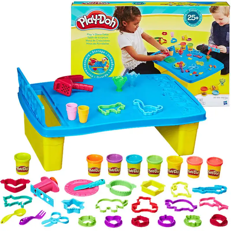 play doh storage table