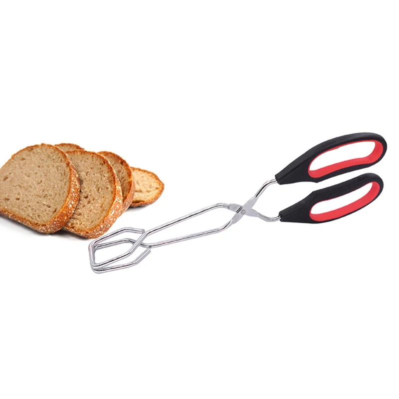 BBQ Tools Barbecue Scissor Tongs Grilled Food Tong Long Handle Scissor BBQ Bread Roast Clip Kitchen Baking Tongs Accessories