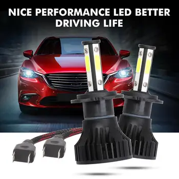 

72W Car H7 LED Headlight Bulbs 8000LM COB LED Chips Auto Fog Light 6500K 12V 24V For Renault Latitude Fluence Kadjar Jeep
