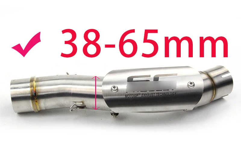 Y26 Akrapovic мотоциклетная выхлопная средняя крышка трубы SC racingproject крышка трубы для suzuki bandit 600 cb400 v strom 650 yz125