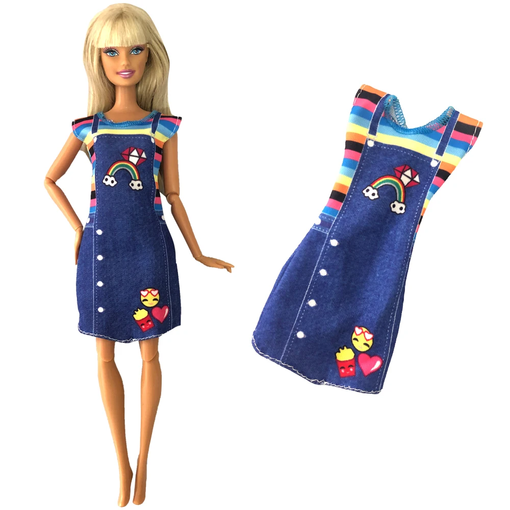 Handmade Kleidung Kleid Hosenträger Outfit für Puppe-Spielzeug best 