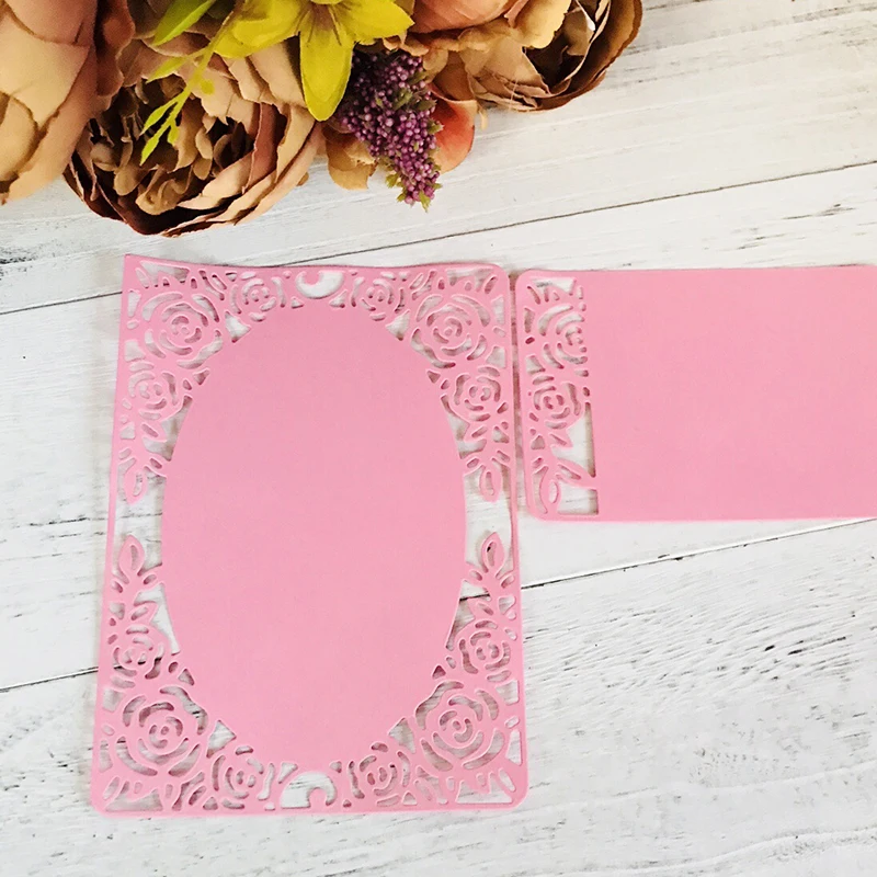  Flower Border Dies Wedding Invitations frame Metal Cutting Dies New 2019 for Scrapbooking Party Gre - 4.00008E+12