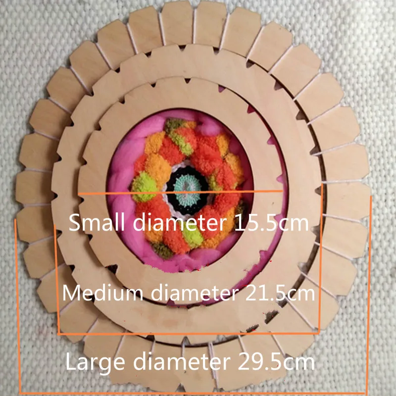  Kids DIY Circular Loom Toy Hand-Knitting Wooden Toys Children Weaving Machine Educational Toy Woven