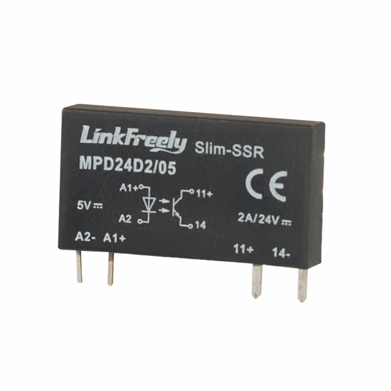 MPD24D2/05 4 вывод pcb микро реле напряжения переключатель модуль 5 В DC в 24VDC/2A выход, умный Авто DC Бесконтактное реле постоянного тока твердотельное реле банк+ мини