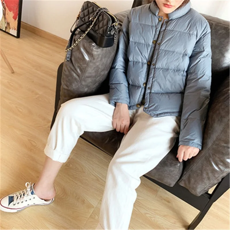nueva moda tendencia Повседневная Chaqueta de algodón ropa de invierno suelta pan ropa mujer grueso abajo abrigo mujer corto