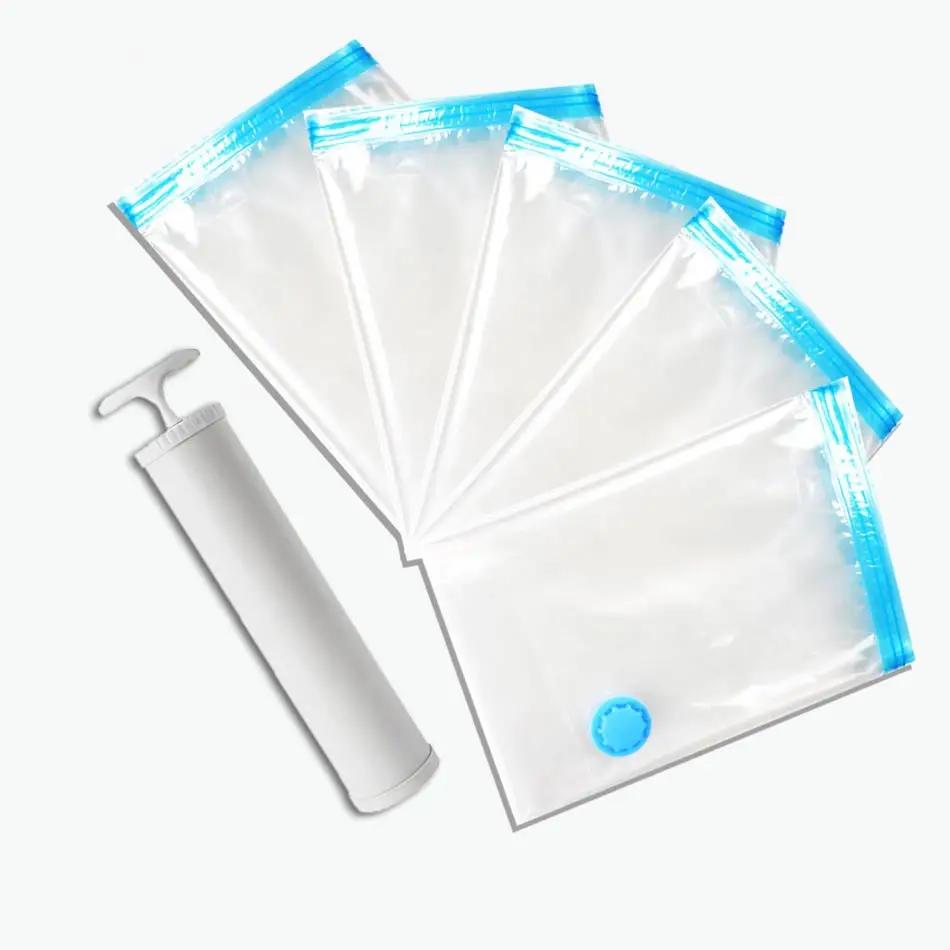 

Vacuum Storage Bag Home Organizer Transparent Border Foldable Clothes Duvet pillowcase Organizer Seal Compressed Travel Bag