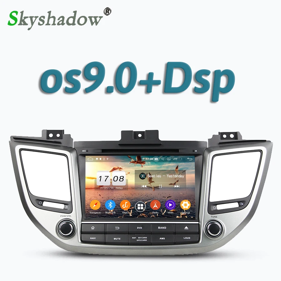 Автомобильный DVD плеер DSP IPS Android 10 4G + 8Core GPS Google map RDS радио wifi Bluetooth 5 0 для Hyundai TUCSON IX35