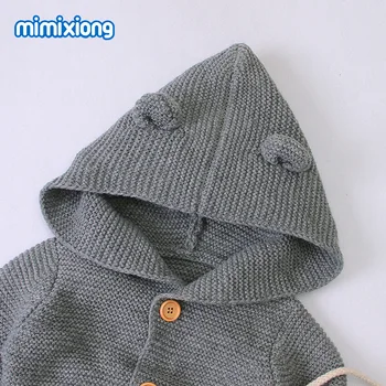 

INS Hot Models Children's Hooded Knit Onesie Hot Selling