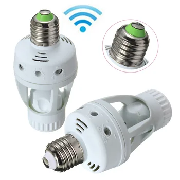 

360 Degree Infrared PIR Motion Sensor LED E27 Lamp Base Light Bulb Switch Lamp Holder Converter Adapter 110V/220V