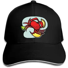 Мужская Женская Бейсболка с изображением ракообразного краба