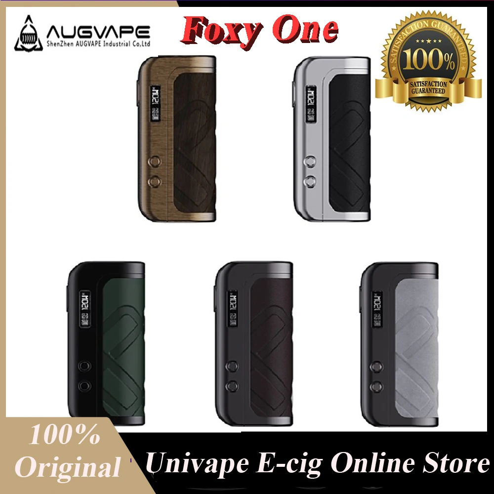 Оригинальный бокс-мод Augvape Foxy One 120 Вт 21700 мод для вейпа с резьбой 510 электронная