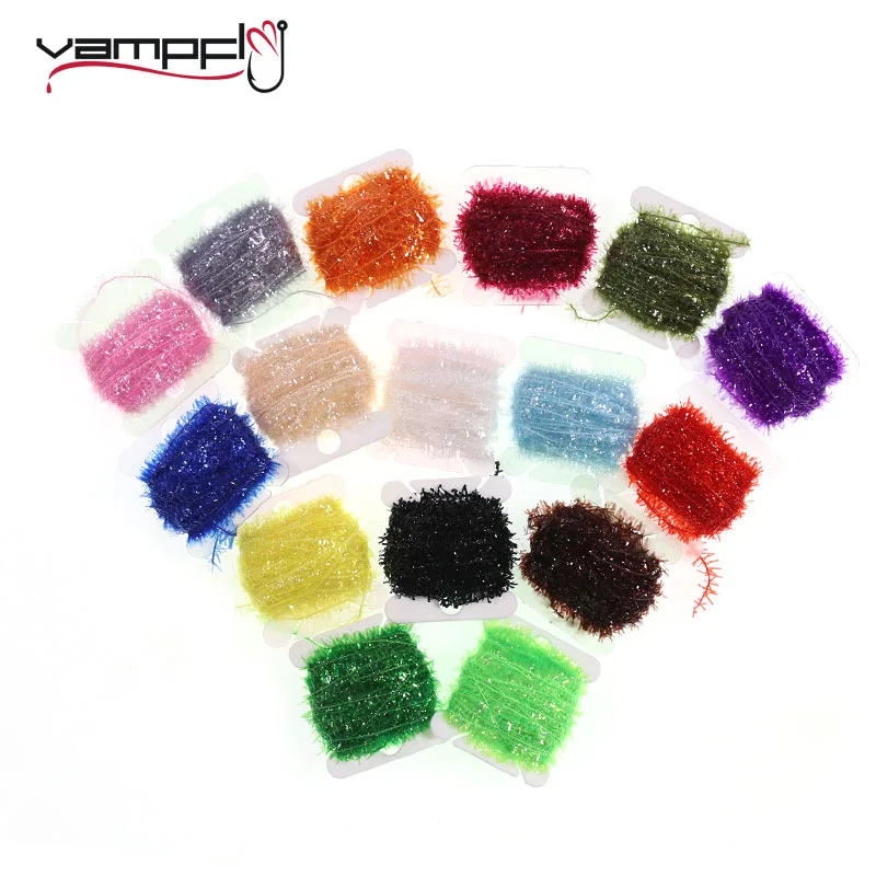 16Colours Randomly Shipment Fishing Fly Tying Ice Chenille Streamer Fly