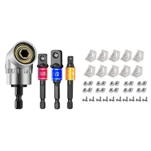 

Promotion! 1 Set Impact Grade Power Hand Tools Driver Sockets Adapter & 50 Pcs Corner Bracket Profile Connector Set