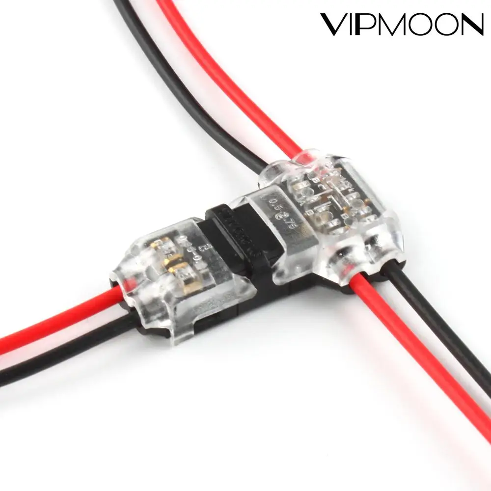 5/10pcs I/T type 1pin 2pin Quick Splice Scotch Lock Wire Connector for Terminals Crimp 22-18AWG Wiring LED Strip Car Audio Cable afbeelding