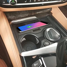 Для BMW 5 6 серии G30 G38 GT 525li 530li автомобильное беспроводное зарядное устройство qi Беспроводное мобильное зарядное устройство зарядный чехол аксессуары для iPhone