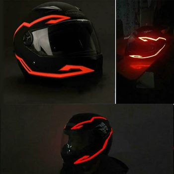 

Motorcycle Helmet Light Bike Helmet 3 Modes Led Light Strip Decoration