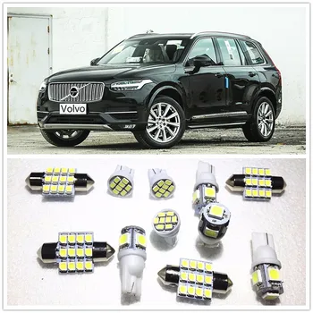 

11 set White LED Lights Interior Package Map Dome For Volvo XC90 XC70 XC60 C30 S60 S40 V40 V50 V60 V70 2000-2019