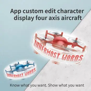 

Programming RC Drones Profissional Drones Text Patterns Multiple Functions Romantic Quadcopter for Romantic Lighting Effects