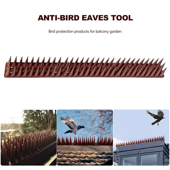 

20pcs Bird Repellent Spikes Plastic Anti Pigeon Against Nail Bird Deterrent Tool Eco-friendly Pigeons Small Birds Catcher Fence