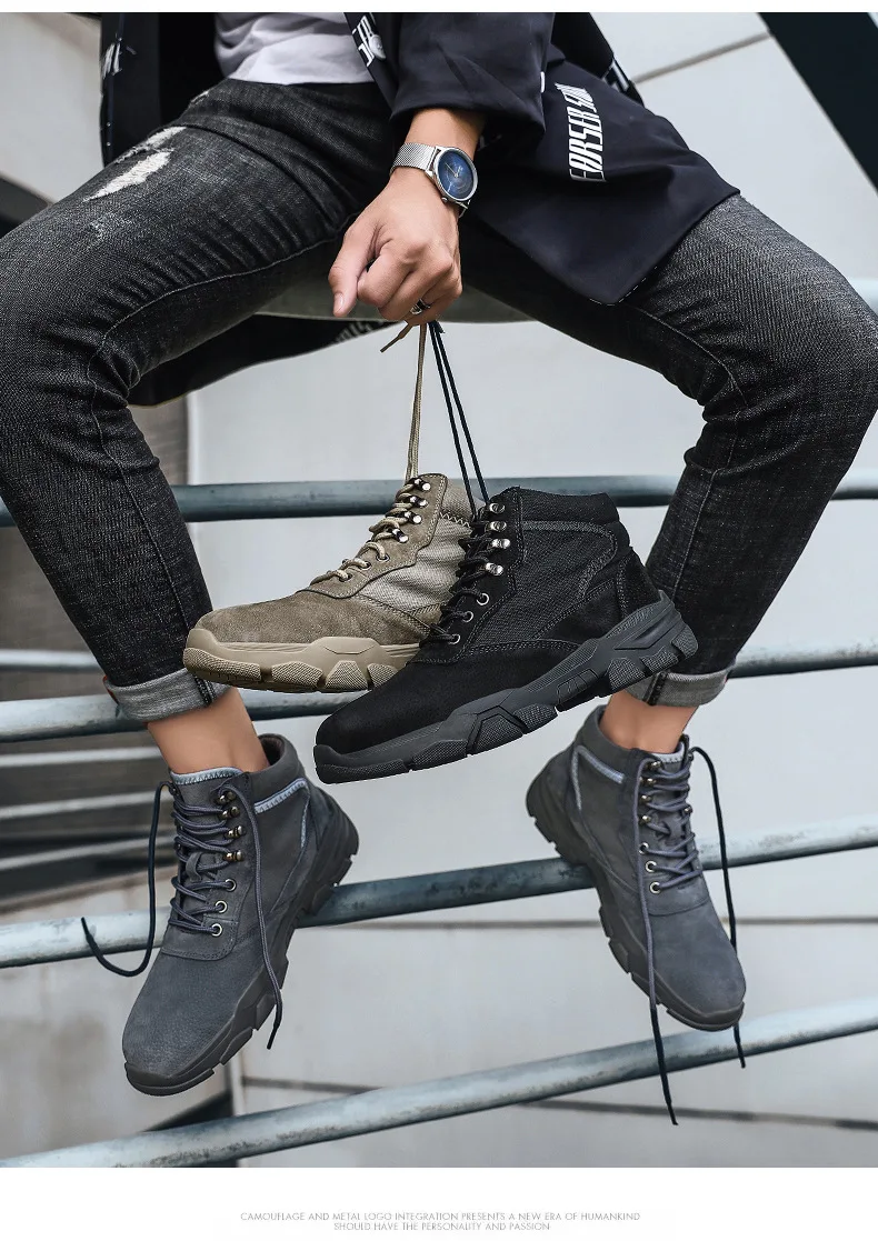 Men Winter Warm Snow Boots Waterproof Boots Men Plush Lace Up Footwear Ankle Male Casual Shoes Outdoor Fashion Big Size SA-8