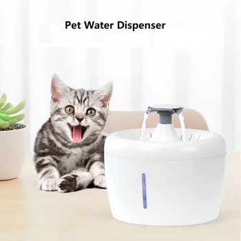 

Pet Water Fountain Pet Supplies Pet Water Dispenser with LED Light Dogs Water Fountain Multi-filter Automatic Pet Water Feeder