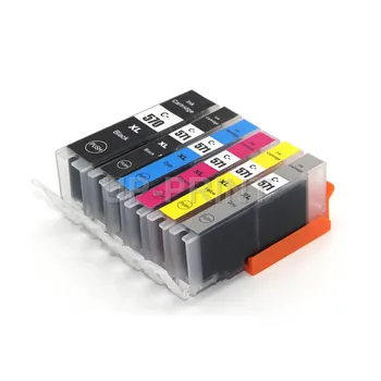 

UP 6PCS PGI570 PGI 570XL CLI571 compatible ink cartridges for Canon TS9050/9055/8050/8051/8052/8053 MG7750/7751/7752/7753