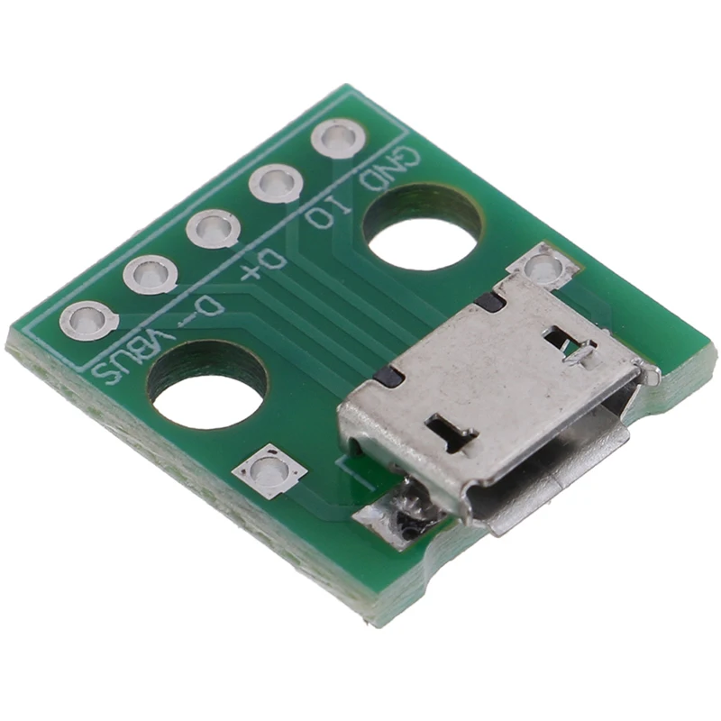 10 шт. MICRO USB адаптер DIP 5pin разъем PCB конвертер макетная плата коммутационная