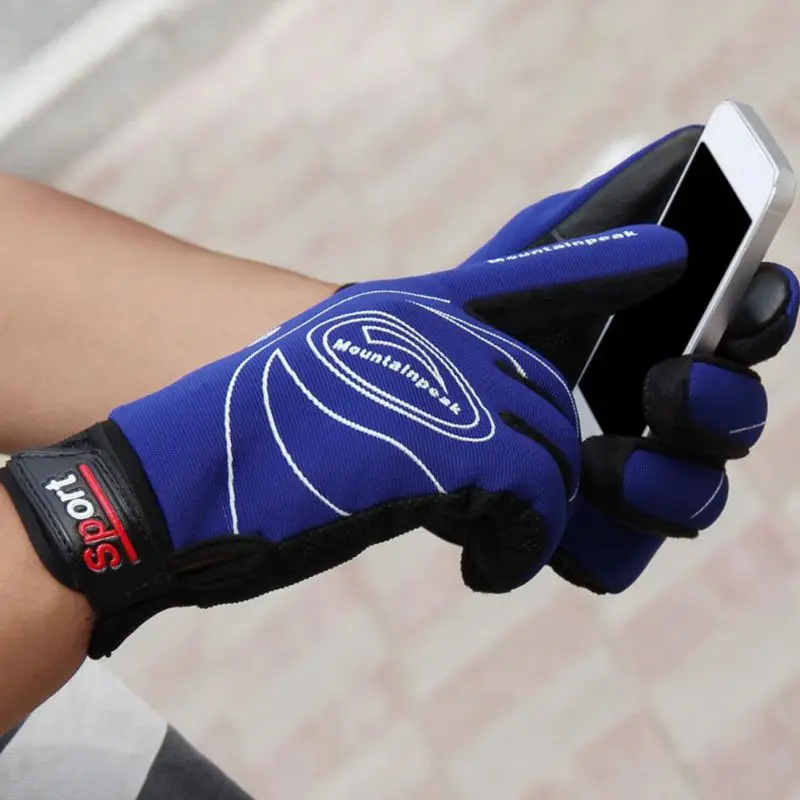 Спортивные ветрозащитные перчатки с сенсорным экраном Осень-Зима теплые перчатки для катания на велосипеде мужские и женские кожаные перчатки высокого качества