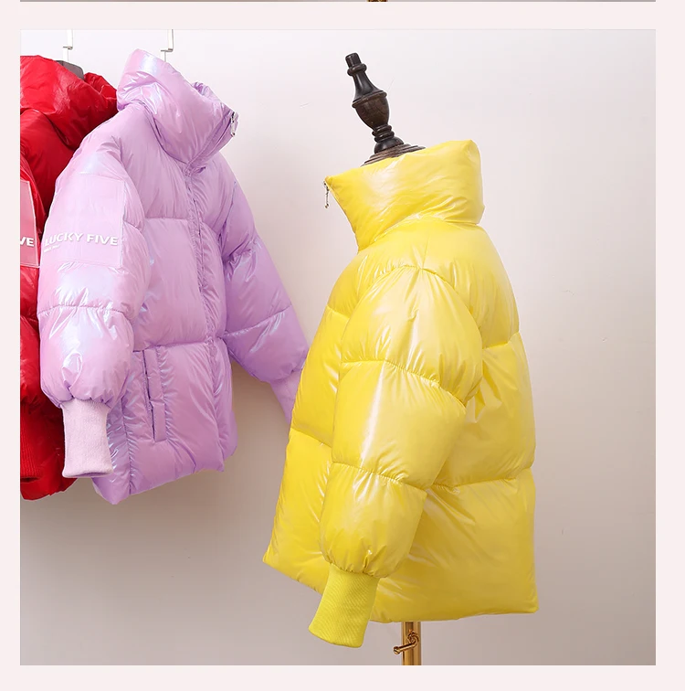 Г. Зимняя куртка для мальчиков, пальто 80% пуховики для девочек детская одежда яркая детская верхняя одежда серебристого цвета одежда для мальчиков