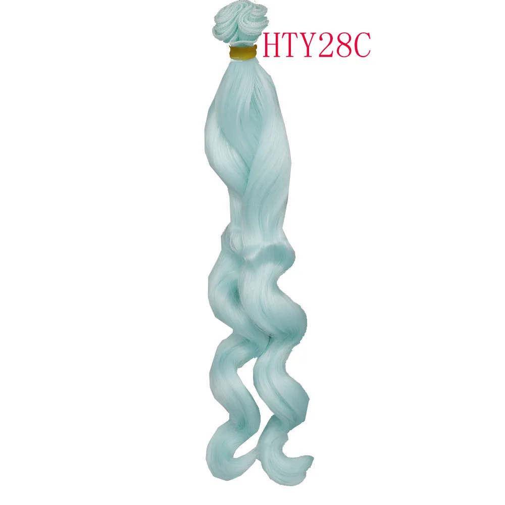 Russian Handmade Doll Hair 25 cm High Temperature Curly Hair for 1/3 1/4 1/6 BJD DIY Curly Doll Wigs Tree