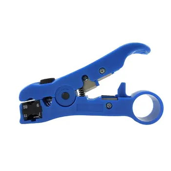 

MT-505 Network Clamp Tool Cable Wire Stripper Electrician Automatic Stripping Pliers Handle Hardware Tool Bag Package Blue