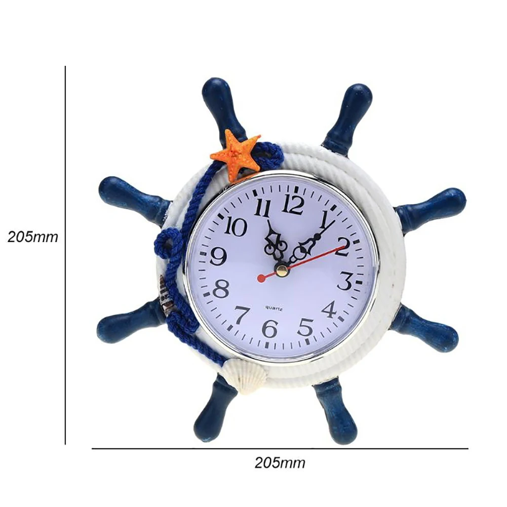Смоляные часы, современный Средиземноморский стиль, настольные часы, колесо корабля, настенное искусство, Подвесные часы, настольные часы, домашний декор