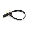 3.5mm TRRS Adapter 2 Male 1 Female mini 3.5mm Jack 4 pin Splitter Stereo Audio Microphone Flat Cable Socket to 2 3pin Connector ► Photo 2/4