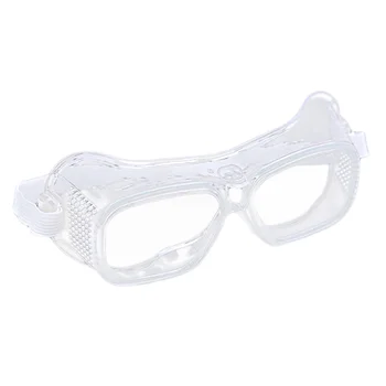 

1Pc Eyewear Protective Safety Glasses Clear Windbreak Dustproof Antifog Goggles Polycarbonate Impact Resistant Lens(Transparent)