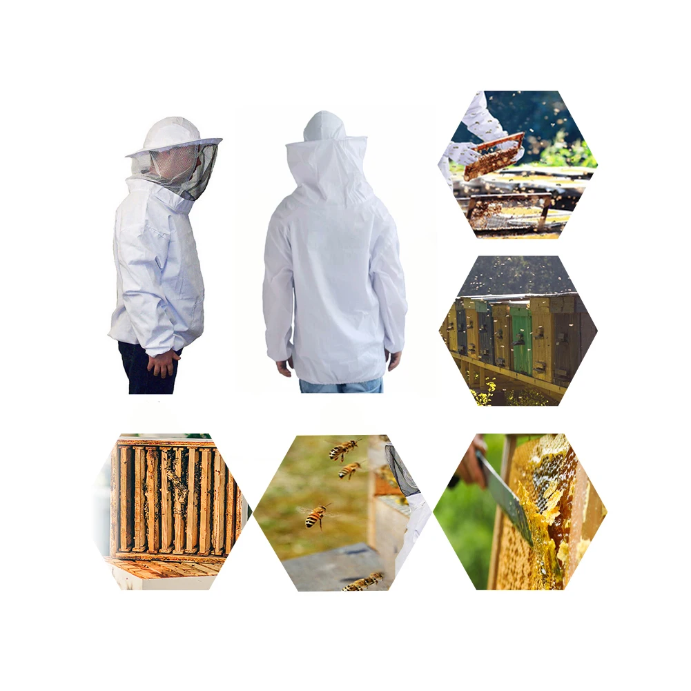 Тёплая одежда защита от пчел куртка костюм с Pull Hat Smock Equipment безопасная эффективная защита от укусов пчелы