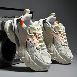 Unisex Spring Running Shoes Women Trend Chunky Sneakers Men All-match Platform Sport Shoes Mesh Walking Shoes  Zapatos De Hombre