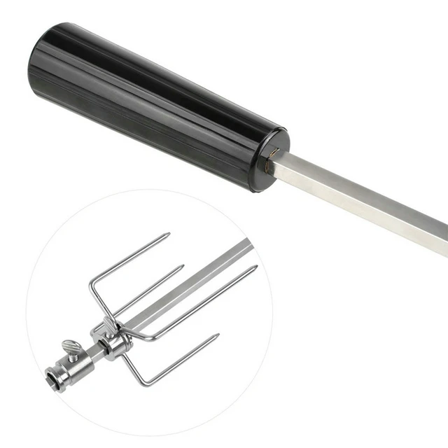 Automatikus Bbq Grill Rotisserie Electric Kültéri Nyárs Pörkölt Rúd Faszén Sertés Csirkehús Kemping Barbecue Szerszámok - Image 3