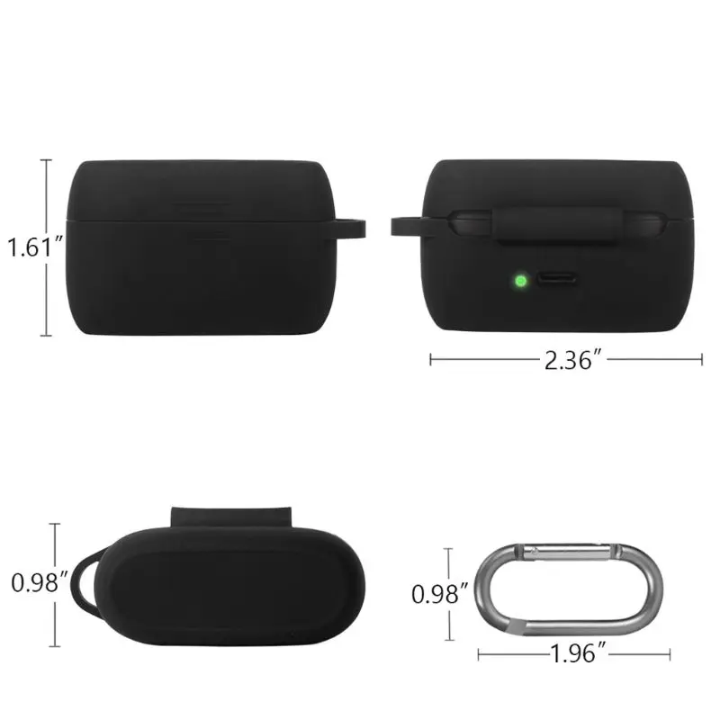 Силиконовый чехол для наушников Jabra Elite 75t 63x40x23 мм|Аксессуары наушников| |